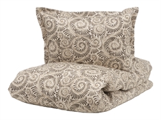 Borås Cotton sengetøj - 140x200 cm - Bianca Beige - Sengesæt i 100% bomuldssatin - Borås Cotton sengelinned
